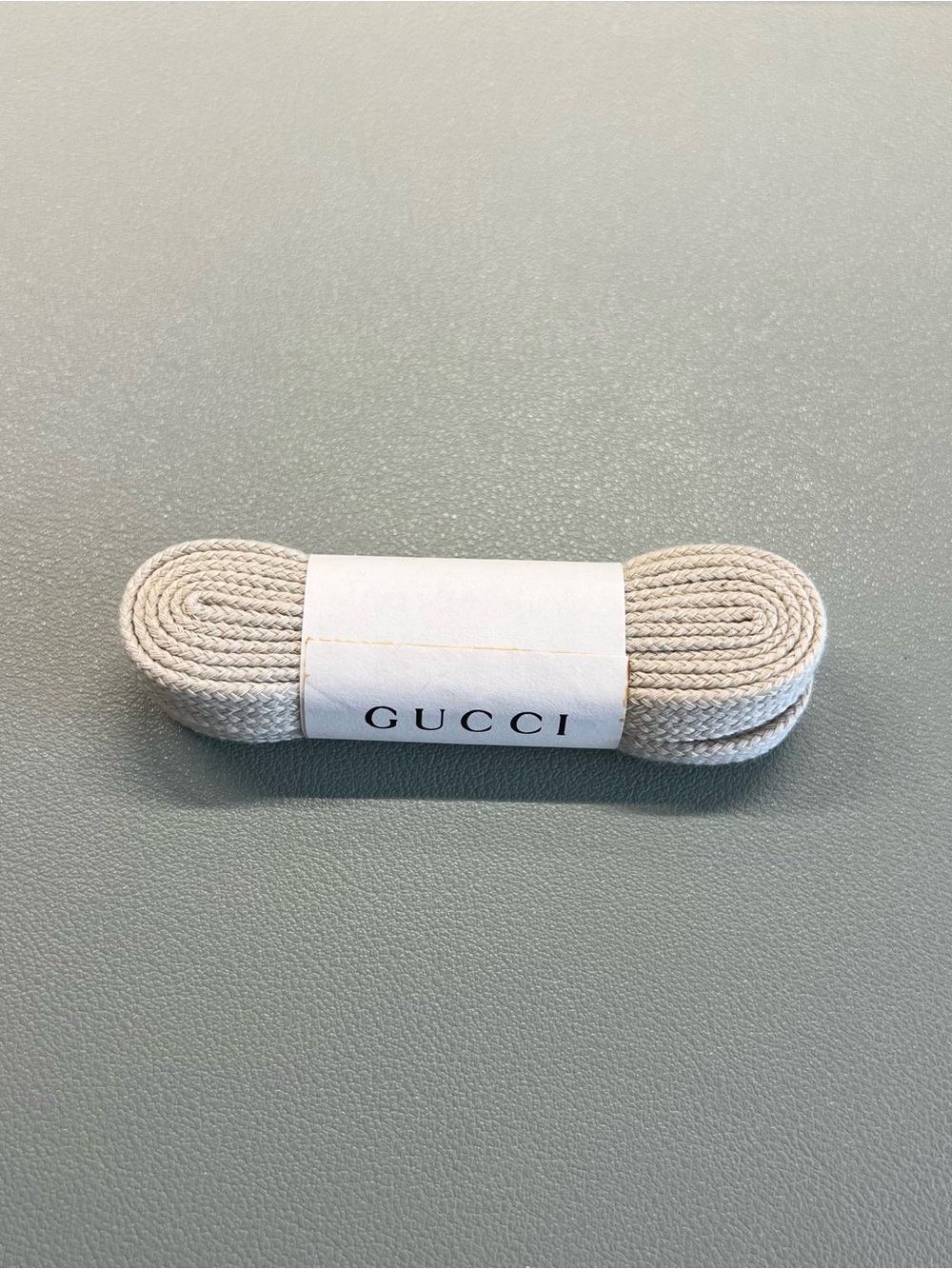 Gucci Tennis Shoe Cream Laces